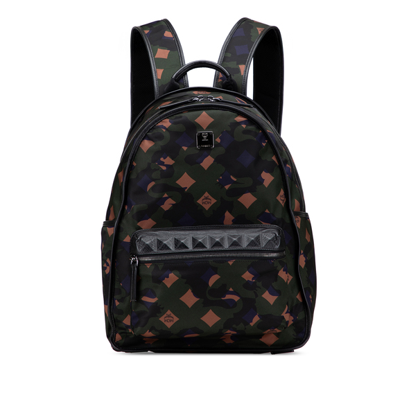 Pre-Loved MCM Nylon Camo Munich Lion Dieter Backpack - Picture 1 of 11
